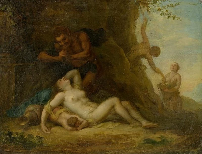 Satiro che osserva donna dormiente